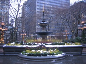 NYC fountain