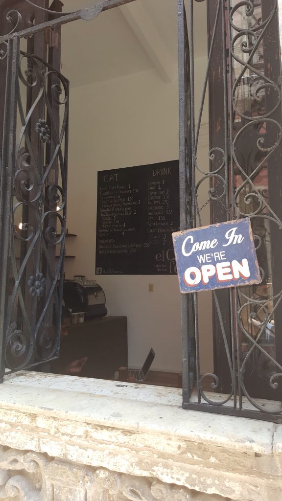 Open cafe Havana