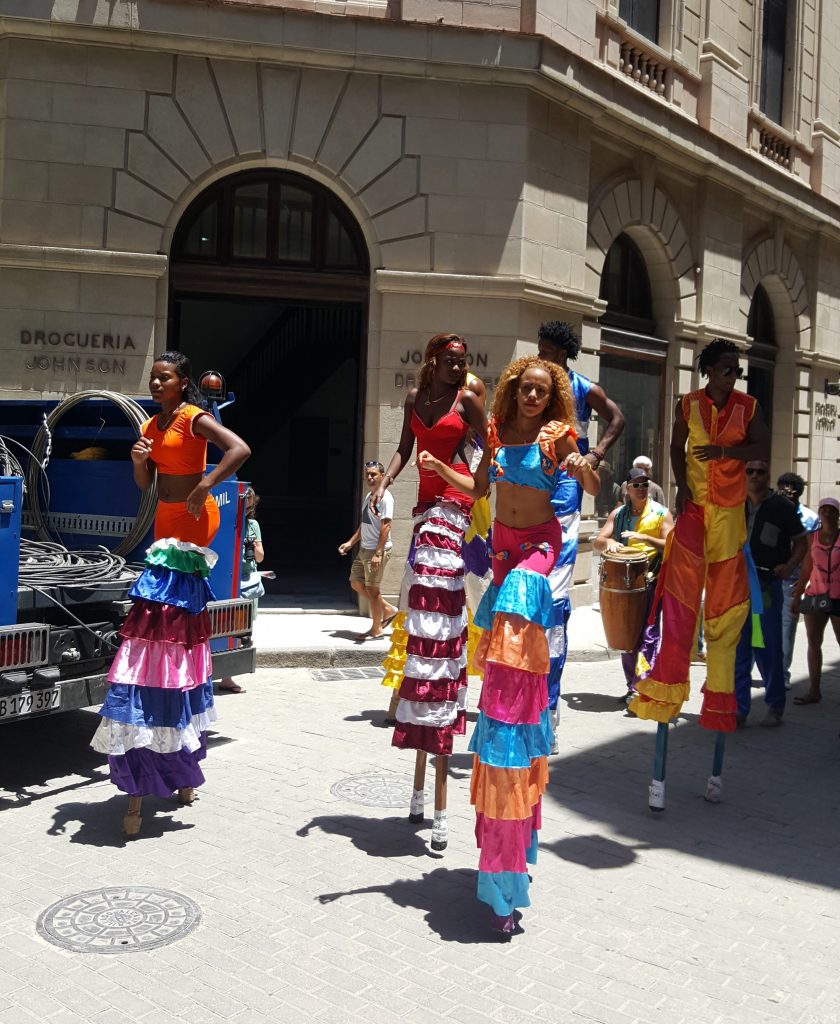 Belles on stilts 