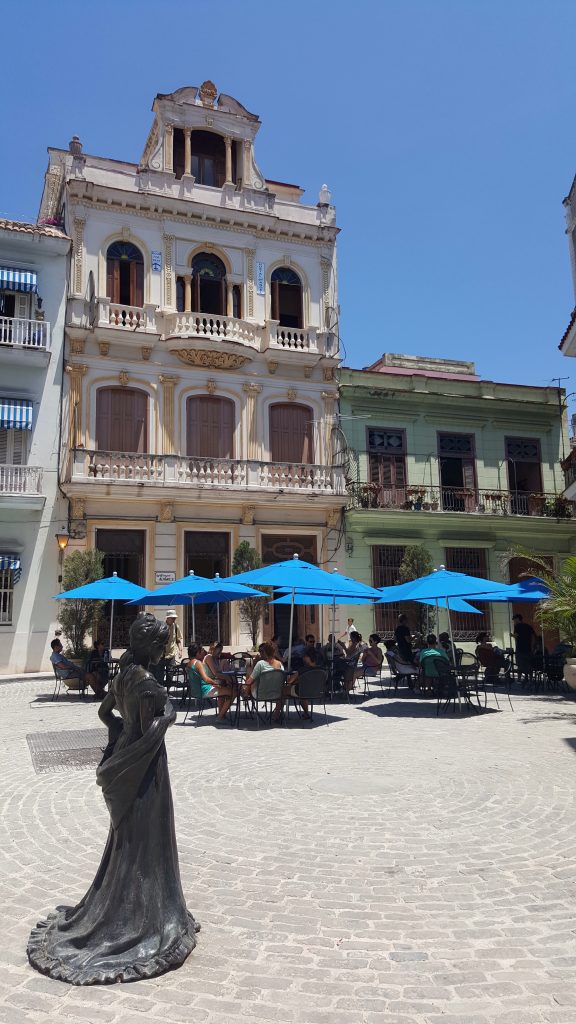 Blue umbrellas Havana